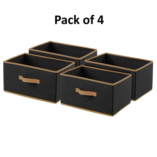 Closet Organiser - Black (Pack of 4) Assorted Colour